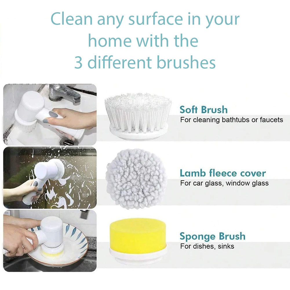 4 in 1 Electric Rotating Scrubber Brush