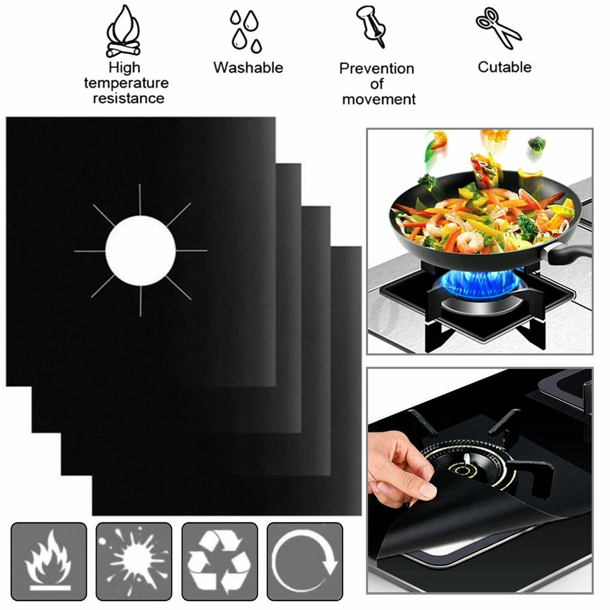 Gas Stove Burner Covers