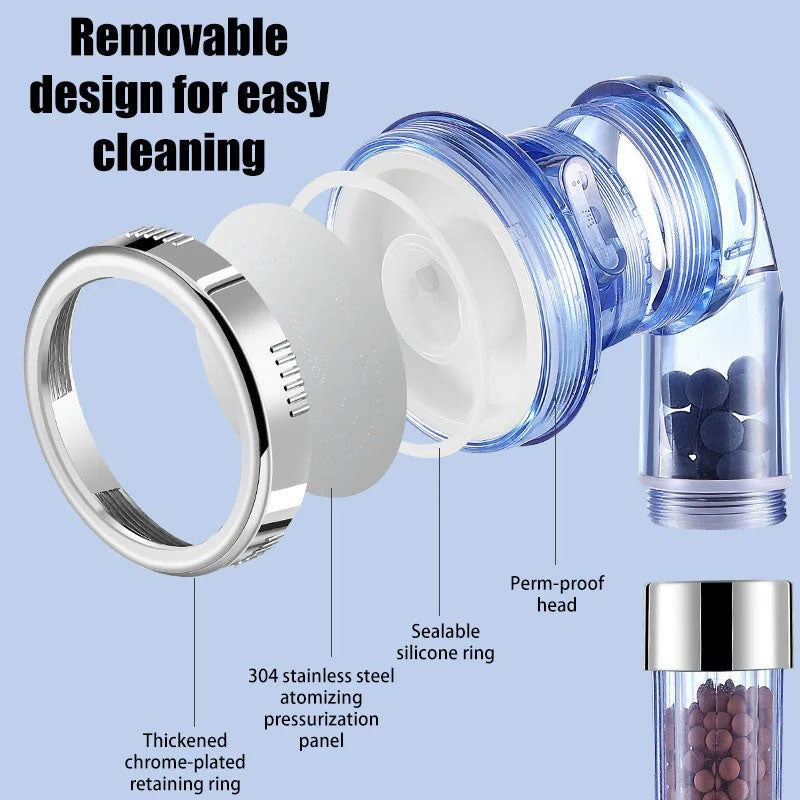 Mineral Stones Filtered Shower Head