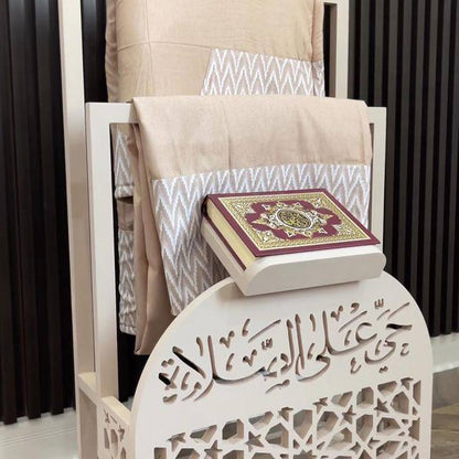 Quran and Prayer Mat Stand