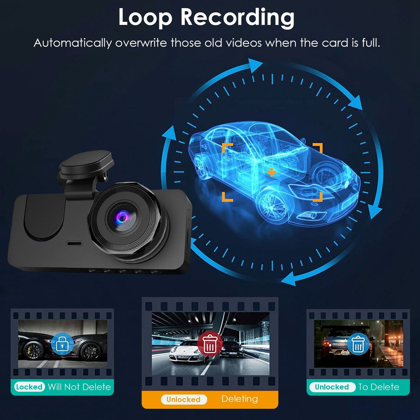 3 Channel Dash Cam