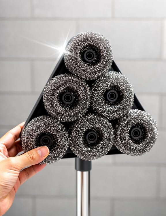 6 Steel Wool Triangle Mob