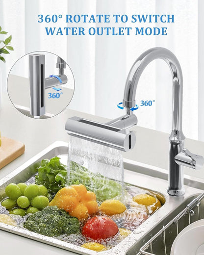 4 in 1 Waterfall Kitchen 720° Faucet