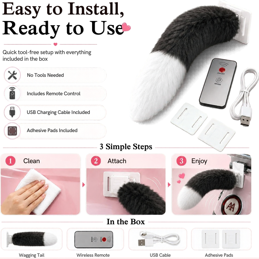 Electric Furry Tail Accessory