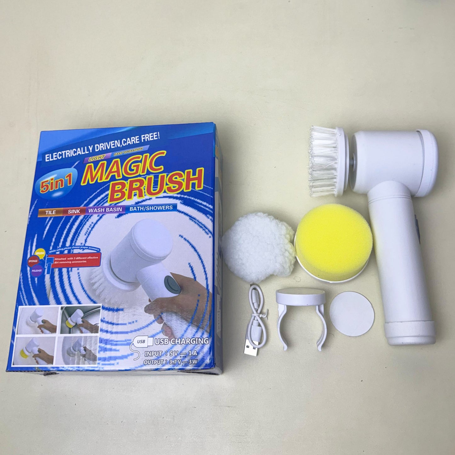 4 in 1 Electric Rotating Scrubber Brush