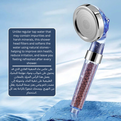 Mineral Stones Filtered Shower Head