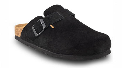 Suede Leather Clogs