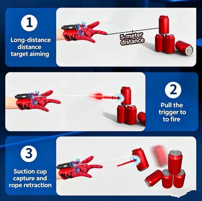 Spider Web Shooter Gloves