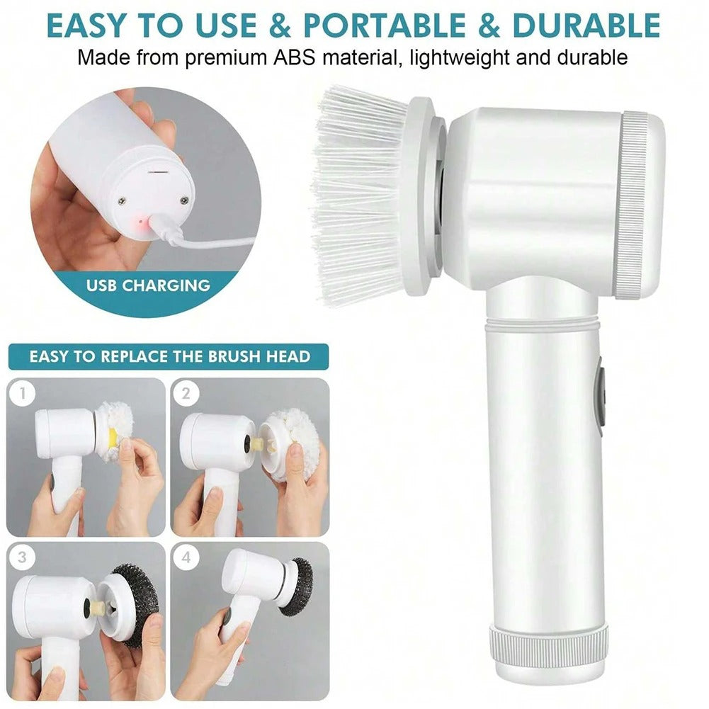 4 in 1 Electric Rotating Scrubber Brush